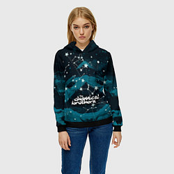Толстовка-худи женская Chemical Brothers: Space, цвет: 3D-черный — фото 2