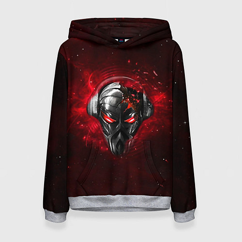 Женская толстовка Pirate Station: Blood Face / 3D-Меланж – фото 1