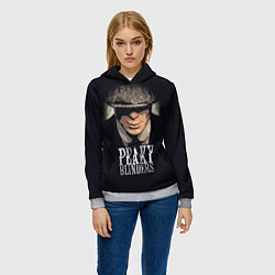 Толстовка-худи женская Peaky Blinders, цвет: 3D-меланж — фото 2
