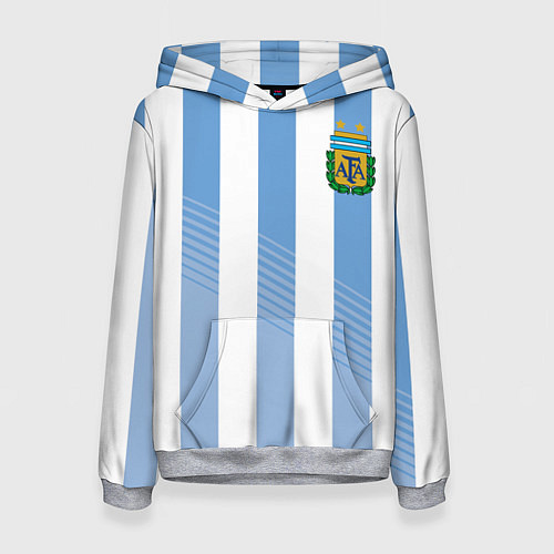 Женская толстовка Сборная Аргентины: ЧМ-2018 / 3D-Меланж – фото 1