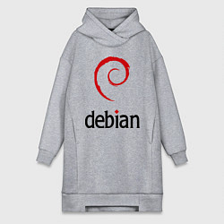 Женская толстовка-платье Debian