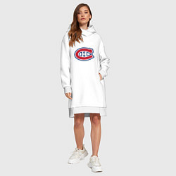 Женское худи-платье Montreal Canadiens, цвет: белый — фото 2