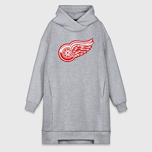 Женская толстовка-платье Detroit Red Wings / Меланж – фото 1