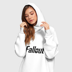 Женское худи-платье Fallout, цвет: белый — фото 2