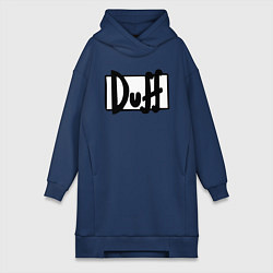 Женское худи-платье Duff, цвет: тёмно-синий