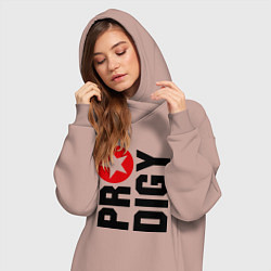 Женское худи-платье Prodigy Star, цвет: пыльно-розовый — фото 2