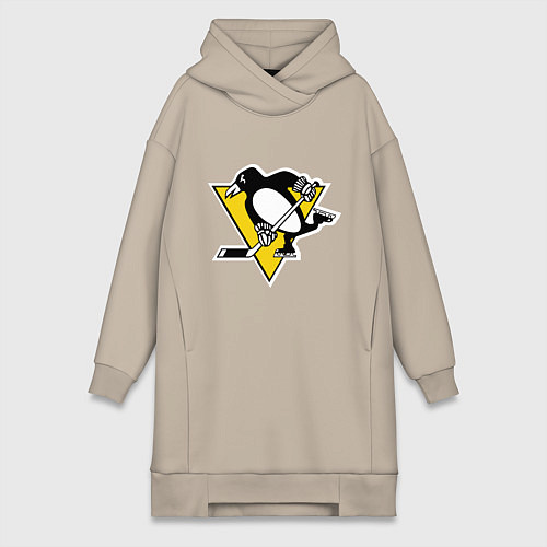Женская толстовка-платье Pittsburgh Penguins: Malkin 71 / Миндальный – фото 1