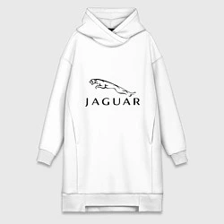 Женское худи-платье Jaguar, цвет: белый