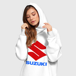 Женское худи-платье Suzuki, цвет: белый — фото 2