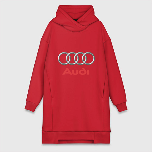 Женская толстовка-платье Audi / Красный – фото 1