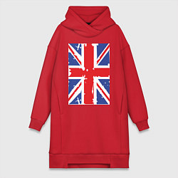 Женская толстовка-платье Британский флаг
