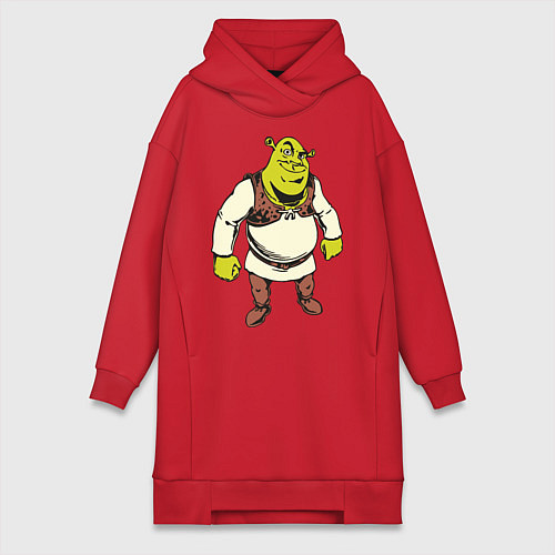 Женская толстовка-платье Shrek 3 / Красный – фото 1