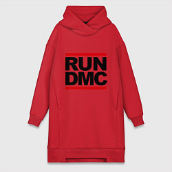 Женское худи-платье Run DMC, цвет: красный