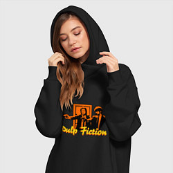Женское худи-платье Pulp Fiction, цвет: черный — фото 2