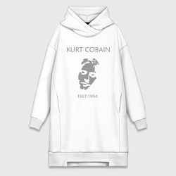 Женская толстовка-платье Kurt Cobain: 1967-1994