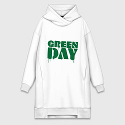 Женское худи-платье Green Day, цвет: белый