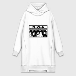 Женское худи-платье NWA, цвет: белый