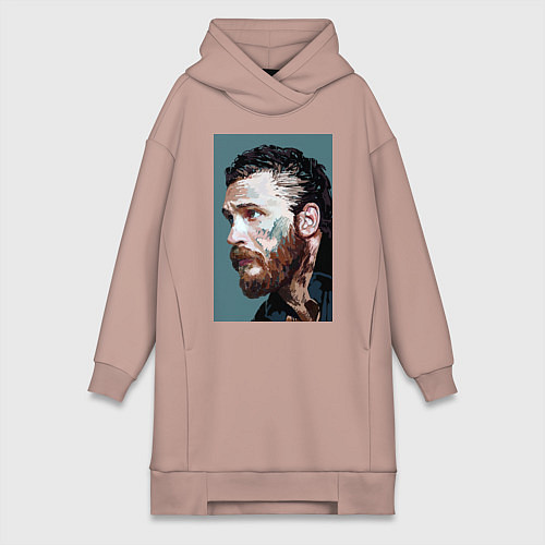 Женская толстовка-платье Том Харди Ван Гога / Пыльно-розовый – фото 1