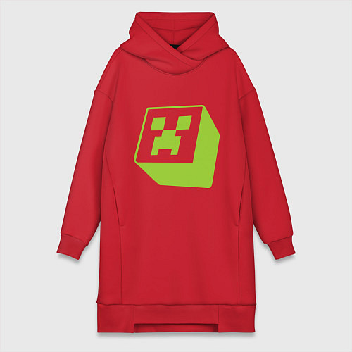Женская толстовка-платье Green Creeper / Красный – фото 1