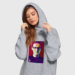 Женское худи-платье Chester Polygons, цвет: меланж — фото 2