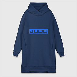 Женское худи-платье Judo: More than sport, цвет: тёмно-синий