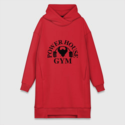Женское худи-платье Power House Gym, цвет: красный