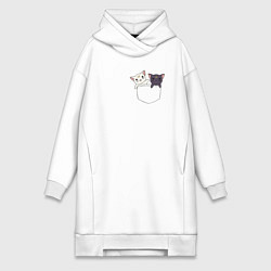 Женская толстовка-платье Кисы