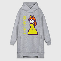 Женское худи-платье Принцесса Марио парная, цвет: меланж