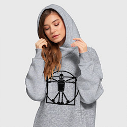 Женское худи-платье Bender da Vinchi, цвет: меланж — фото 2