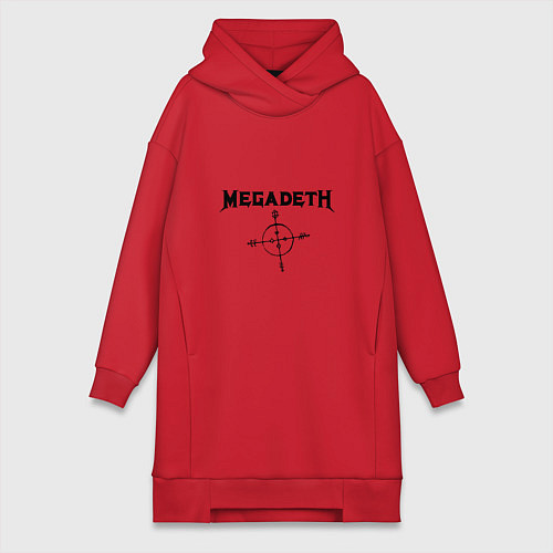 Женская толстовка-платье Megadeth Compass / Красный – фото 1