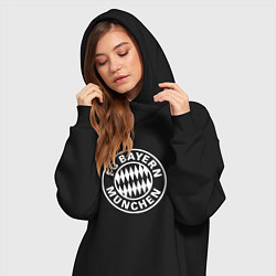 Женское худи-платье FC Bayern Munchen, цвет: черный — фото 2