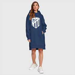 Женское худи-платье FC Atletico Madrid, цвет: тёмно-синий — фото 2