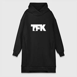 Женская толстовка-платье TFK: White Logo