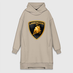 Женская толстовка-платье Lamborghini logo