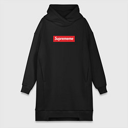 Женское худи-платье Suprememe, цвет: черный