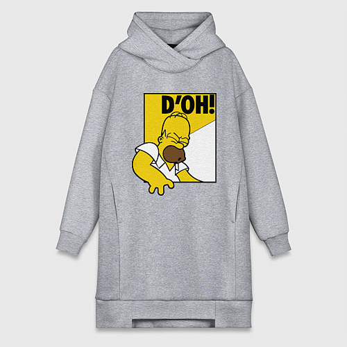 Женская толстовка-платье Homer D'OH! / Меланж – фото 1