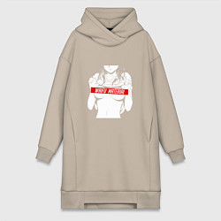 Женская толстовка-платье WAIFU MATERIAL