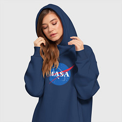 Женское худи-платье NASA: Masa, цвет: тёмно-синий — фото 2