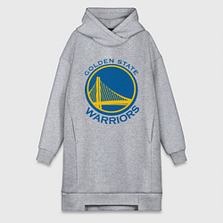 Женское худи-платье Golden state Warriors, цвет: меланж