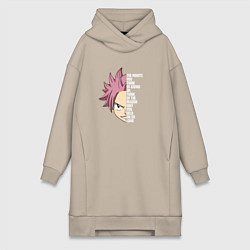 Женская толстовка-платье Natsu Quote