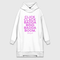 Женская толстовка-платье Click Clack Black Pink