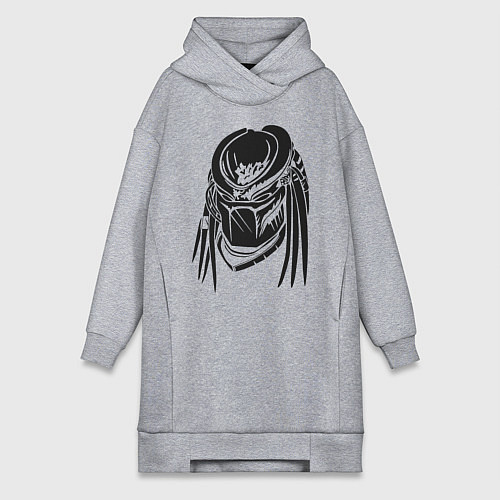 Женская толстовка-платье Хищник / Меланж – фото 1