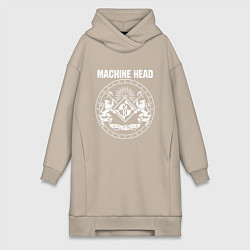Женское худи-платье Machine Head MCMXCII, цвет: миндальный
