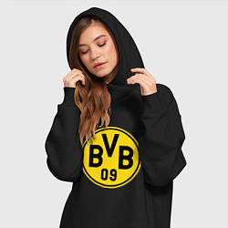Женское худи-платье BVB 09, цвет: черный — фото 2