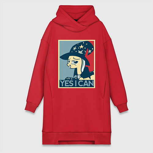 Женская толстовка-платье MLP: Yes I Can / Красный – фото 1