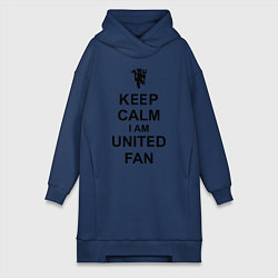 Женская толстовка-платье Keep Calm & United fan