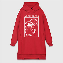 Женское худи-платье Architects: Love, цвет: красный