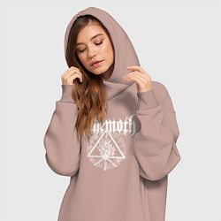 Женское худи-платье Behemoth, цвет: пыльно-розовый — фото 2