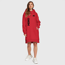 Женское худи-платье METRO M, цвет: красный — фото 2