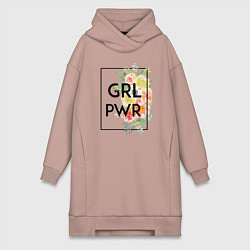Женская толстовка-платье GRL PWR